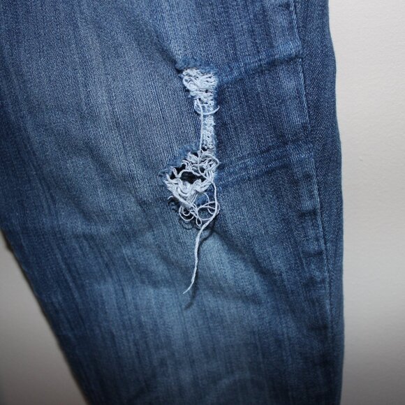FREE WITH ANY PURCHASE❤️Express jeans leggings Stella low rise denim distressed - Picture 4 of 10
